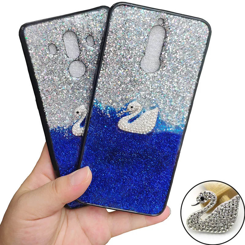 

3D Bling Jewelled Diamond DIY Luxury TPU Case For Coque Huawei Mate 10 Lite Nova 2i Case Etui Mate 20 Pro Mate20 Lite Cover
