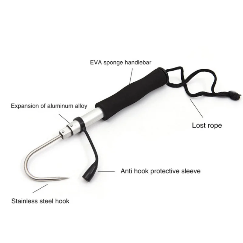 Fishing Crank Sea Fishing Gripper Control Tackle Fishing Hook Fishing Gaff Grip Holder Hook