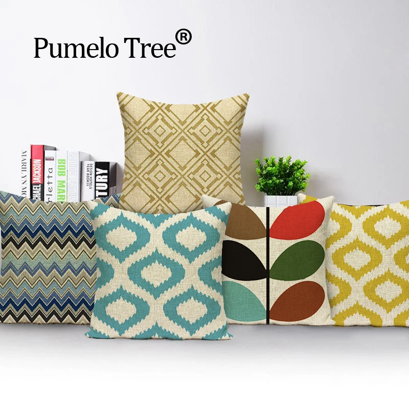 Подушка в богемном стиле с геометрическим рисунком 45*45|cute cushion cover|decorative coverscushion