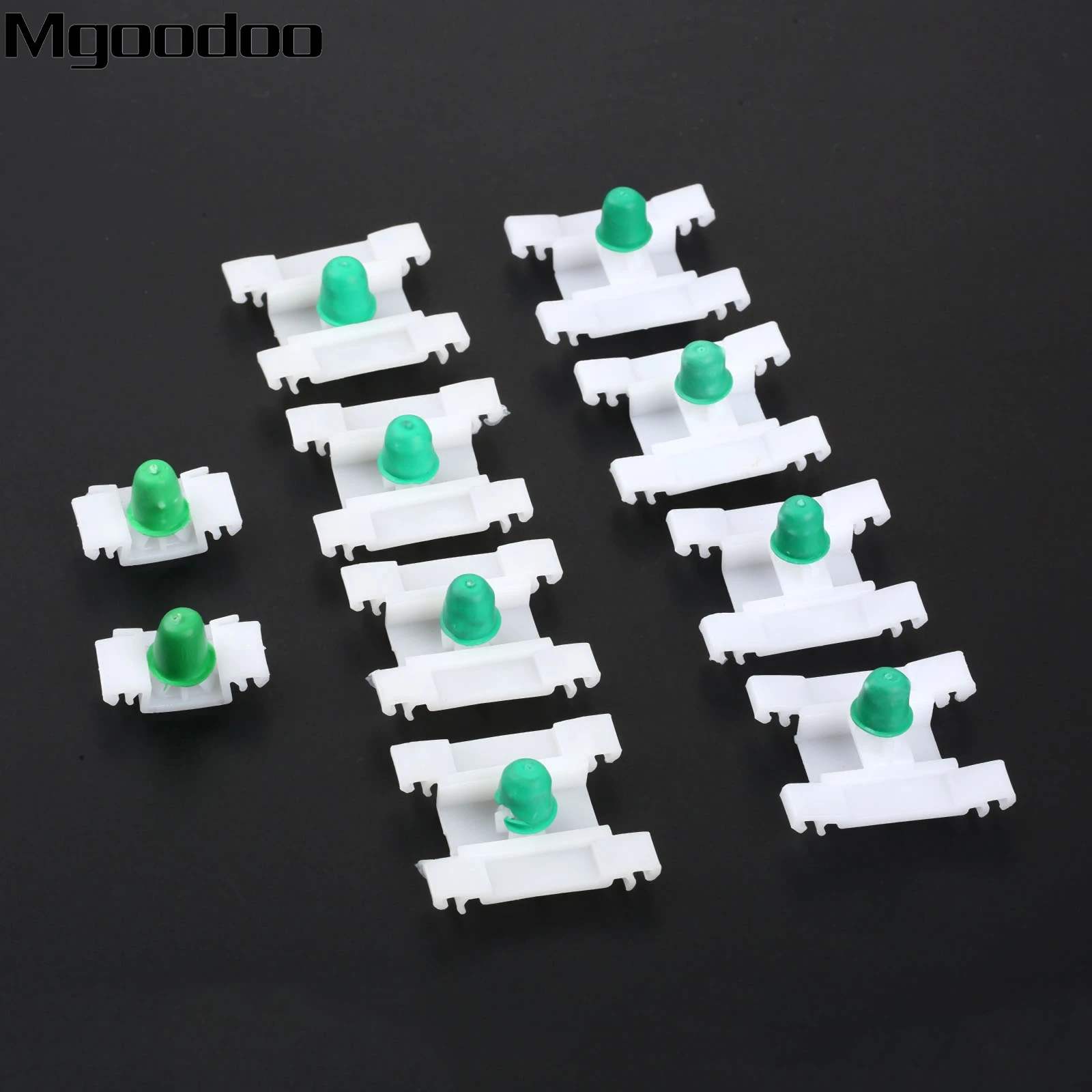 10x Car Door Moulding Trim Panel Clips Bumpstrip White Plastic Rivet