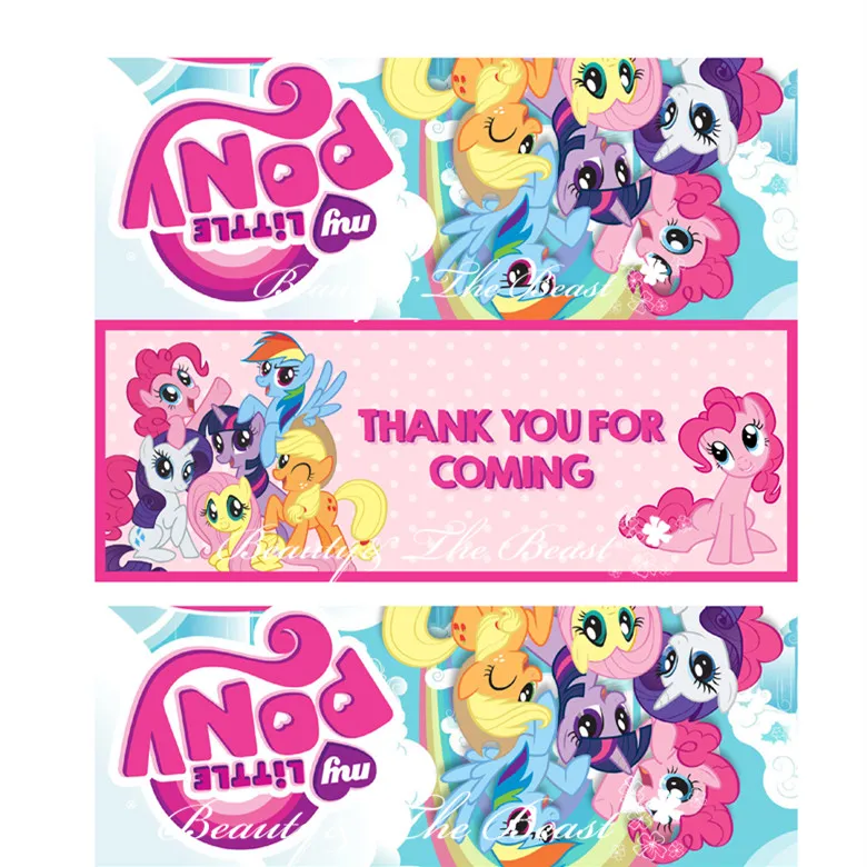 My Little Pony Bag Toppers ,Food Labels, Baby Shower ...