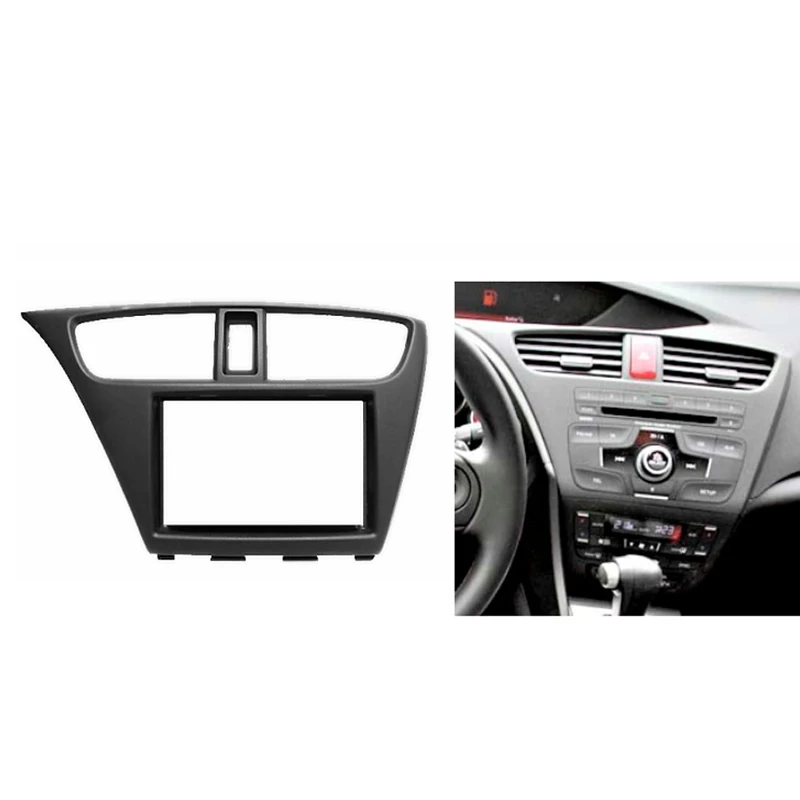 Для HONDA Civic Хэтчбек 2012+ двойной Din фасции радио CD gps DVD стерео CD панель приборная панель Установка отделка комплект рамки