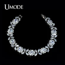 UMODE Bijoux Trendy White Gold Color Top Grade Multishaped AAA CZ Tennis Bracelets For Women Luxury
