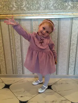 2019 New Winter Newborn Dress Infant Baby Clothes Dress For Girl Clothing Princess Party Christmas Dresses Baby Spring 4ds101 5