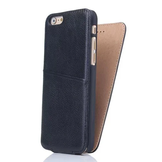 

I6 Luxury Genuine Leather Case Vertical Flip Cover case For Iphone 6 6S With Card Bag Protective shell Real Leather Case