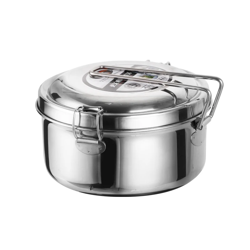 

2016 New Lunch Bowl Student Stainless Steel Dinner Box Carry Out Dinnerware