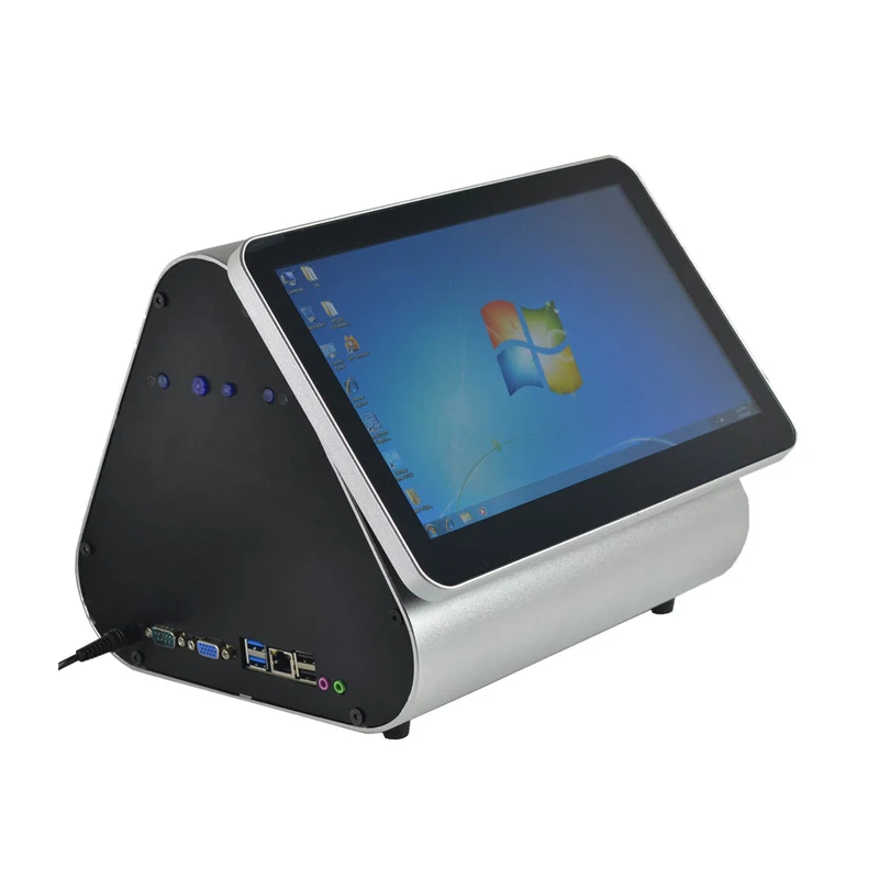 11.6 بوصة POS نقطة من بيع نظام جميع في واحد ل مطعم مع المدمج في 80 مللي متر طابعة قاطع آلي و 1D الباركود ماسحة