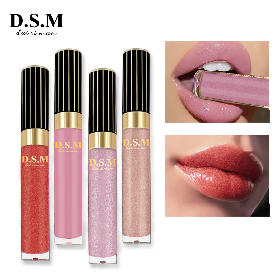 

D.S.M Brand New Lip Gloss Moisturizer Easy to Wear Long-lasting Lips Tint Quality Makeup Cosmetics Natural Color Liquid Lipgloss