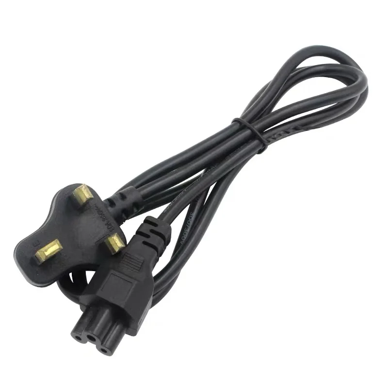 

UK AC Power Cord British IEC C5 Cloverleaf Main Power Supply Lead Extension Cable 1.2mFor Laptop Notebook Computer