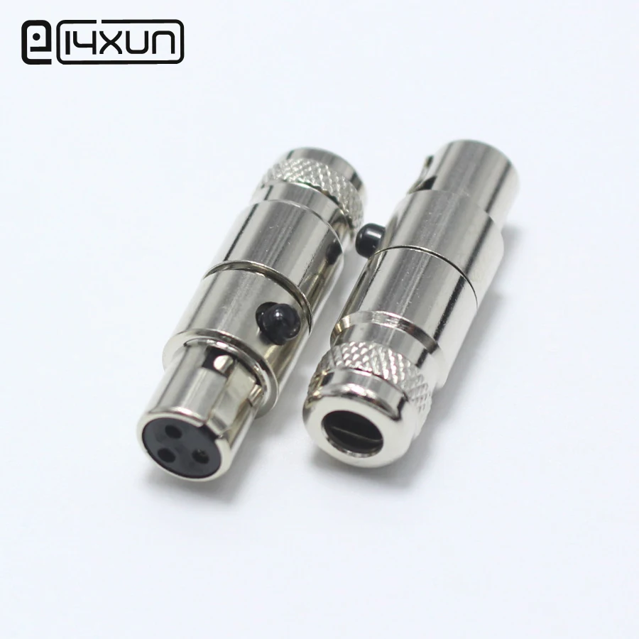 1 шт. Mini XLR 3 Pin Female jack маленький XLR 3 P Аудио разъем металлический микрофон разъем микрофонный адаптер для OD5mm кабель