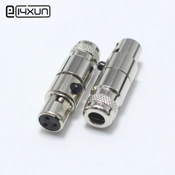 

1pcs Mini XLR 3 Pin Female jack Small XLR 3P Audio Socket Metal Microphone Connector MIC Adapter for OD5mm Cable