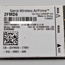 Карта для Dell 4G LTE DW5808e EM7355 Gobi5000 WWAN и gps карта(2FMD6) для ноутбуков Latitude