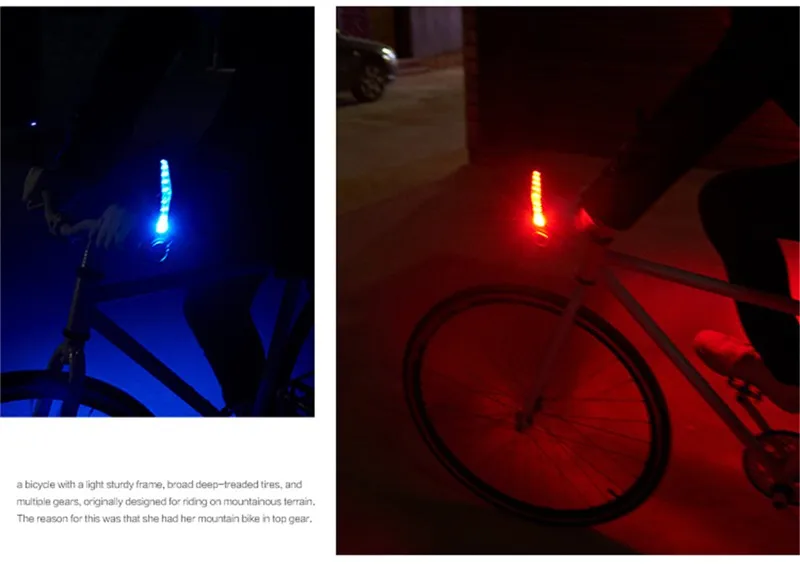 Clearance WEST BIKING Bike Handlebar Grips Light Bike Led Wheel Spoke Bicycle Lights Cycling Lamp of Grip The Deputy Horns Warning Lights 25