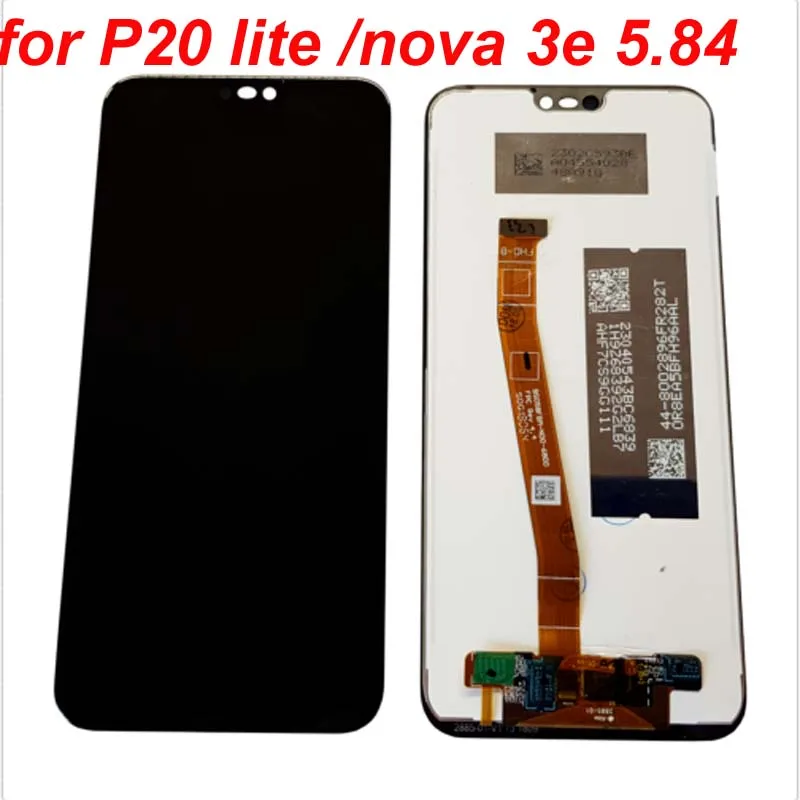 100% протестированный черный 5 84 дюймов Новый Для Huawei P20 lite/Nova 3e ЖК-дисплей