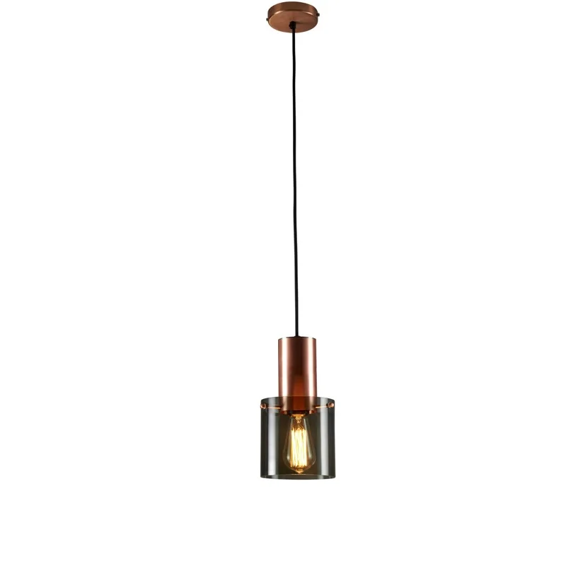 

Rose Gold Hanging Lamp with Glass Shade / Pendent Lights for Kitchen Island