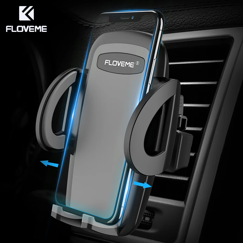 FLOVEME Universal Car Phone Holder For Samsung S9 Stable Air Vent Mount