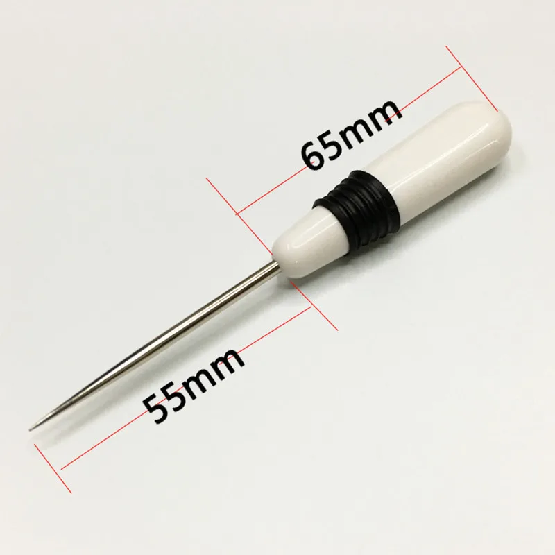 

2Pcs Professional Plastic Handle Sewing Awl Needles Hole Punching Craft Tool Sewing Stitching Leather Craft Tool