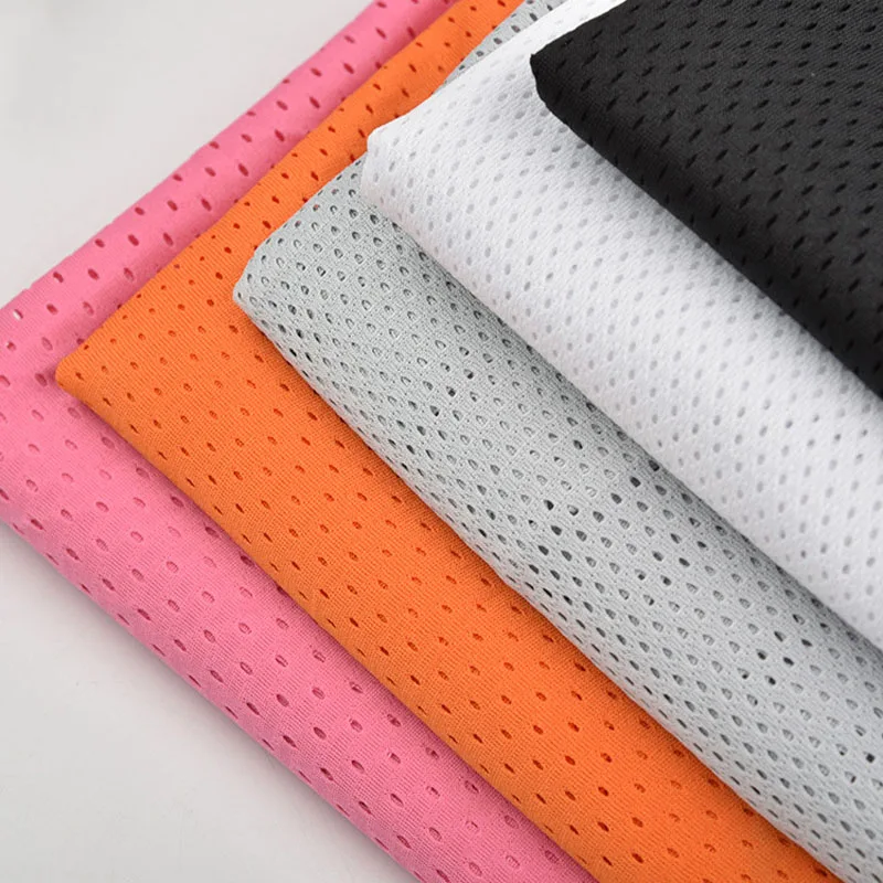 

classic sport clothes lining fabric 75D fabric soft birdeyes lining underwear knitted mesh DIY material