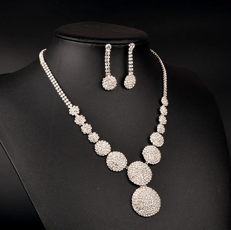 Jewelry & Accessories,Fashion Jewelry Sets. Bridal jewelry, Wedding jewelry, Zircon necklace earrings set