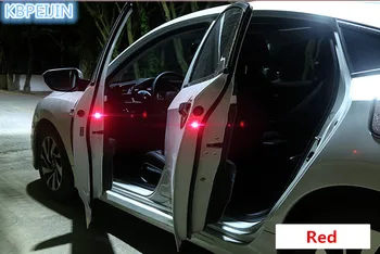 

2PCS Wireless Car Door Safety Flicker Warning Light Sticker for Vw polo tiguan golf 7 4 6 passat b6 b5 b7 touran t5 car styling