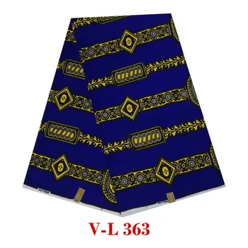 

nice blue design guaranteed ankara breathable wax african wax ankara style printed flower fabric V-L 363