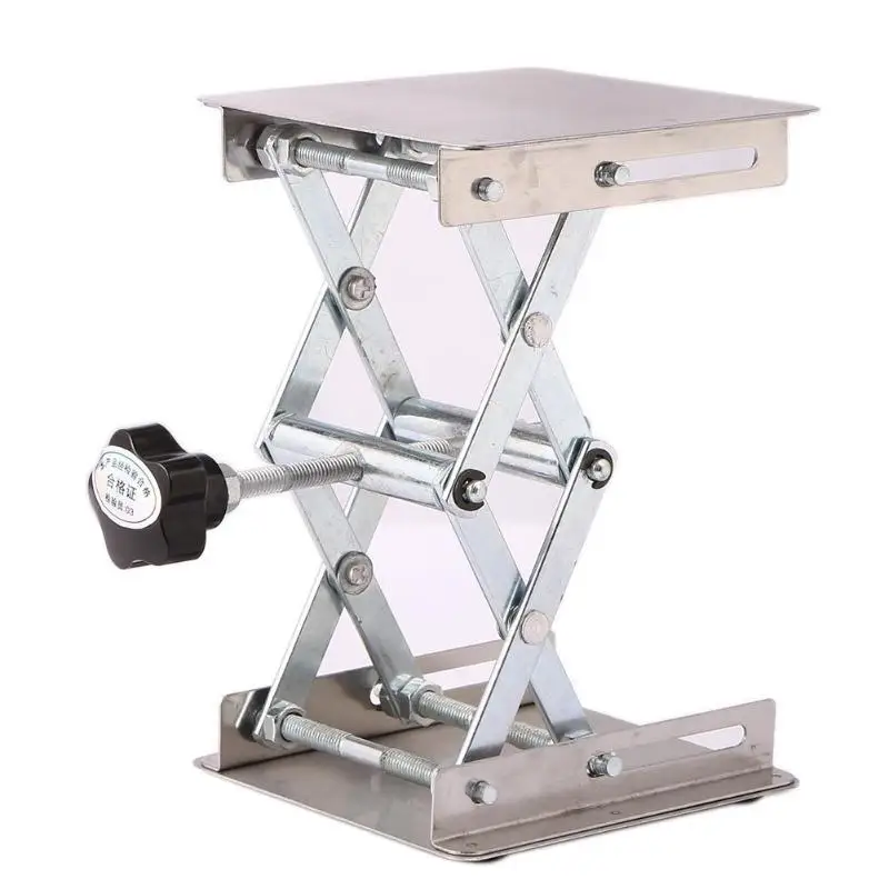 Алюминиевый фрезерный стол для подъема деревообрабатывающий гравировальный лабораторный подъемный стенд(серебро) Столярный верстак Carpinteria 135*100*45 мм