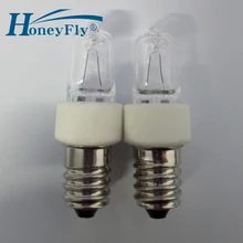 HoenyFly 2 шт холодильник лампа JD 25W E14 2700-3000K 130 V/240 V духовка лампа морозильная лампа индикатор галогенная лампа теплый белый