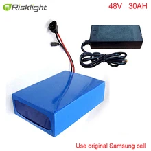 lithium 48v bicycle ebike battery pack 48V 30AH 500W to 1400W Electric Bicycle Battery Scooter E-Bike For Samsung 3000mah cell