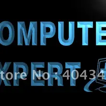LB148-открытый компьютерный ремонт, световой знак, домашний декор, ремесла