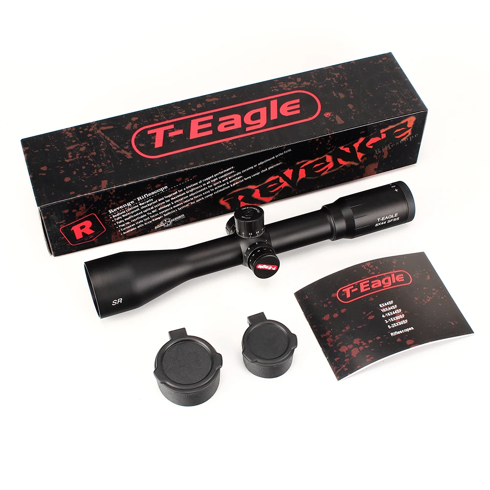 T Eagle SR 8X44 SFSS охотничьи прицелы боковые Параллакс стеклянные Выгравированные