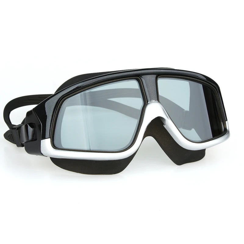 Women Men Swim Mask Comfy Silicone Large Frame Glasses Swimming Goggles Anti-Fog 
