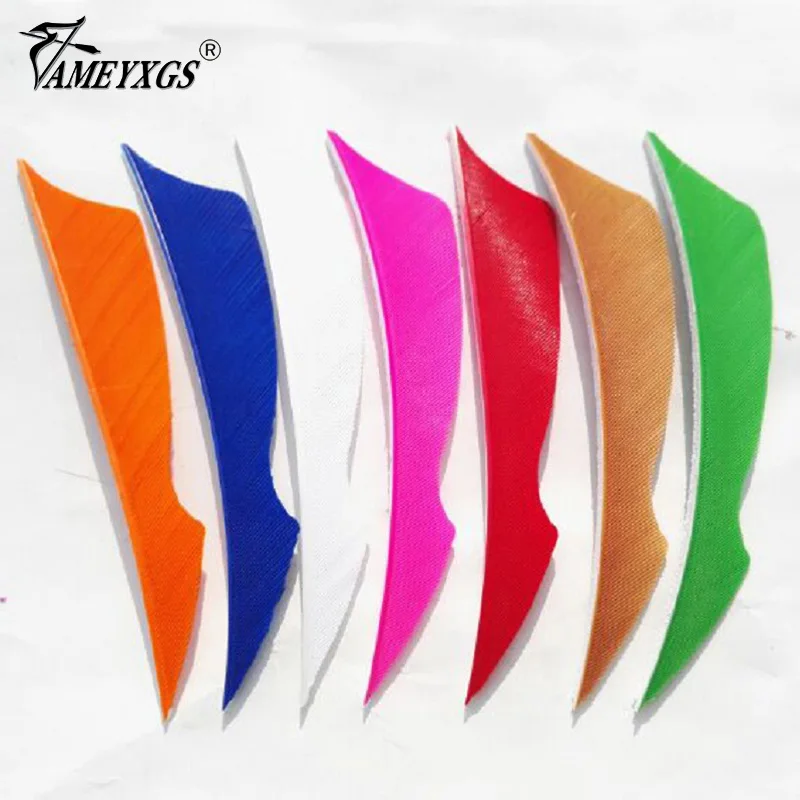 

50pcs Archery Arrow Feather Right Wing 4" Shield Cut Natural Turkey Vanes Fletching Fit for Hunting Shooting Arrows Accessories