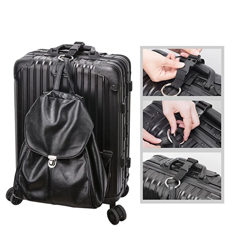 Baggage Suitcase Straps Beam Nier Luggage Strap Jacket Gripper Adjustable Belt Travel Accessories Travel Attachment