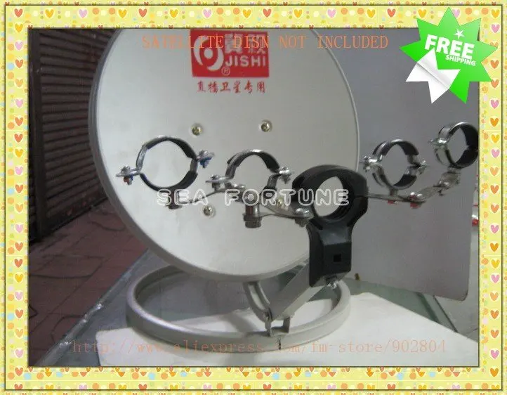 LNB Bracket/Holder/Mount for 4 ku band LNB, Drop Shipping, Free