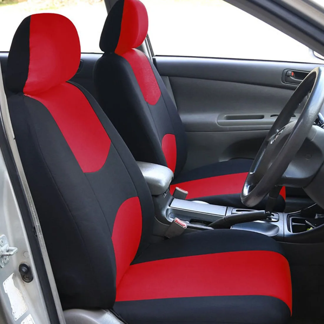 Dewtreetali 9pcs/4pcs Set Rear Front Car Seat Cover Universal Automobiles Seat Covers Protector Polyester Four Seasons