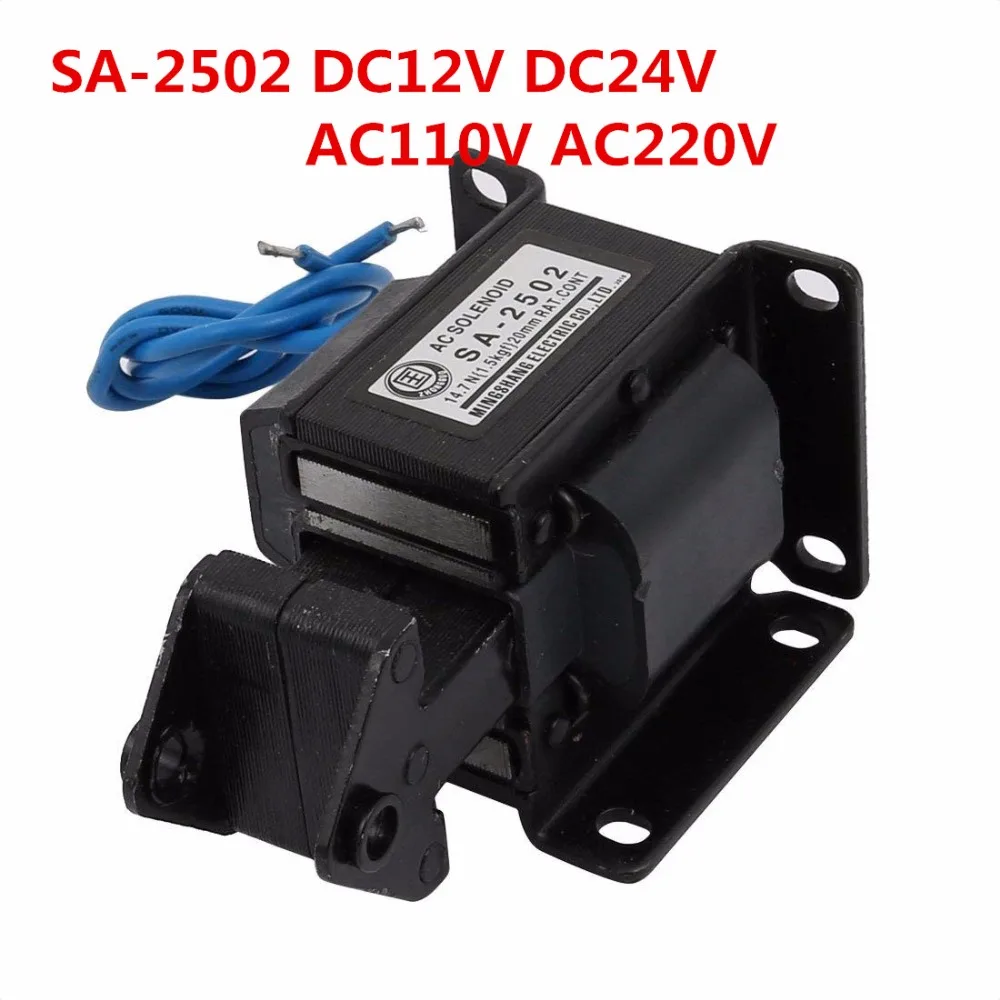 Sa-2502 Ac 220 V 110 V Dc 12 V Dc 24 V Ascensore 2.0 Kg Ac Di Trazione Solenoide Elettromagnete