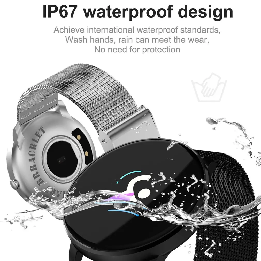 CF007S 0 96 дюймов Цвет Экран Smart наручные часы пульсометр спортивные Фитнес трекер