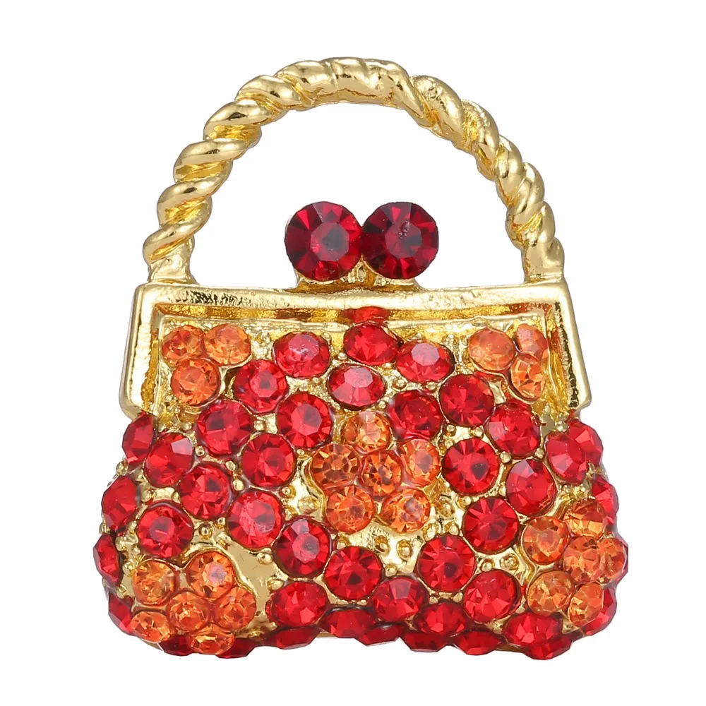 

Rinhoo women Handbag Brooch For women 4 colors Handbag Brooch pins stainless steel jewelry accessories