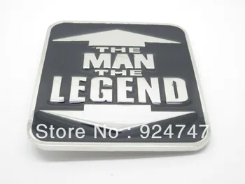 

Silver the man the legend Belt Buckle