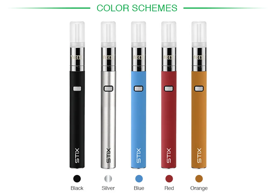 Новейший 320 мАч Yocan STIX Starter Kit с 0,6 мл Adjustable GE и 3 регулируемым уровнем напряжения герметичный дизайн E-cig Pen Kit