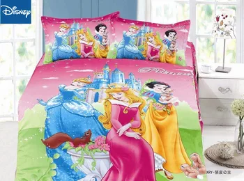 

Princess bedding set twin size bed sheets duvet covers 3pc for girls room single bedspread coverlets 3d printed 2-4 pc hot sale