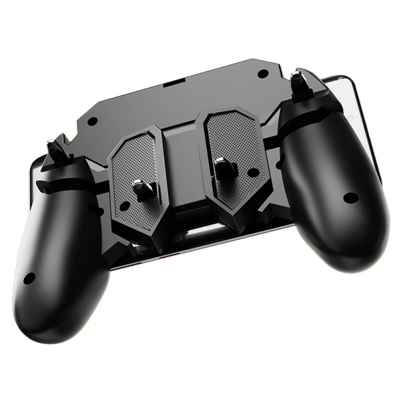  Mobile Game Controller For PUBG 6 Fingers Operation Fire Trigger Phone Gamepad With Retractable Hol