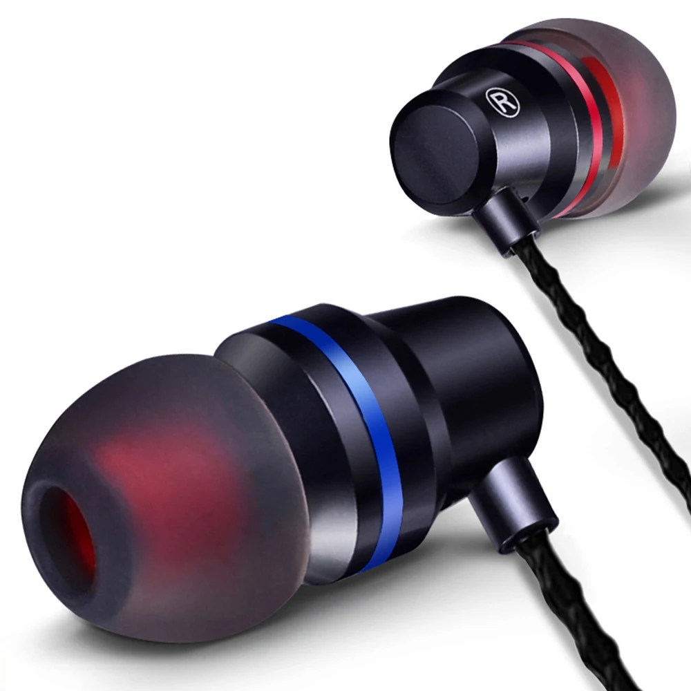 HiFi Stereo Bass Headphones 3.5mm In Ear Wired Earphones for Xiaomi