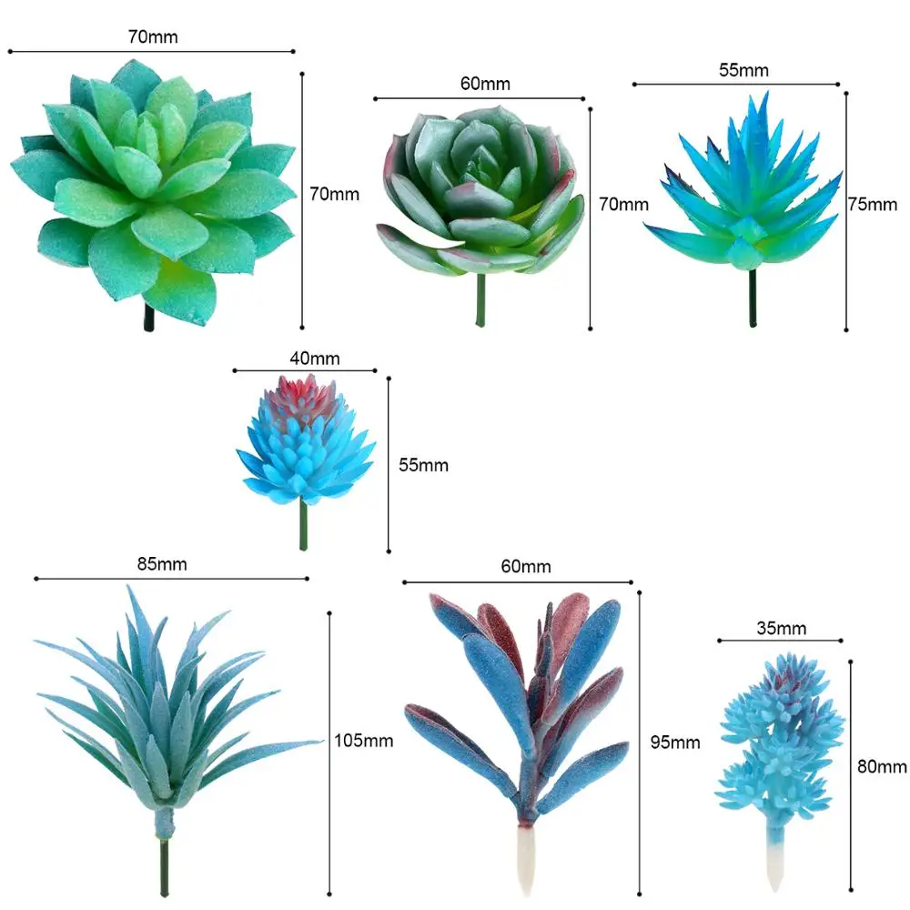 7 шт., искусственные суккуленты, сделай сам, смесь, без горшков, искусственные суккуленты, цветочные композиции, Креативные аксессуары для творчества