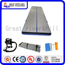 Great river hill gymnastic mat inflatable air track sports equipment durable mat 9m x 1.8m x 15cm