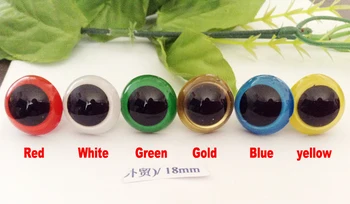 

fress ship!!!50pcs/lot 18mm Mixed color pupil toy eyes/ safety eyes with PLASTIC lock-washers/can choose color