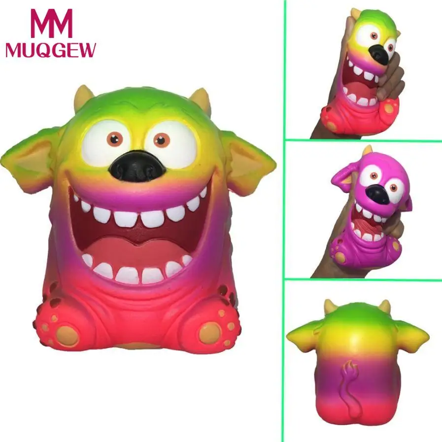 

MUQGEW Squishy Slow Rising Squeeze Toys Jumbo Dog Adorable Monster Scented Charm Slow Rising Squeeze Stress Reliever Toys