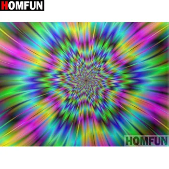 

HOMFUN Full Square/Round Drill 5D DIY Diamond Painting "Colorful pattern"3D Diamond Embroidery Cross Stitch Home Decor A19540