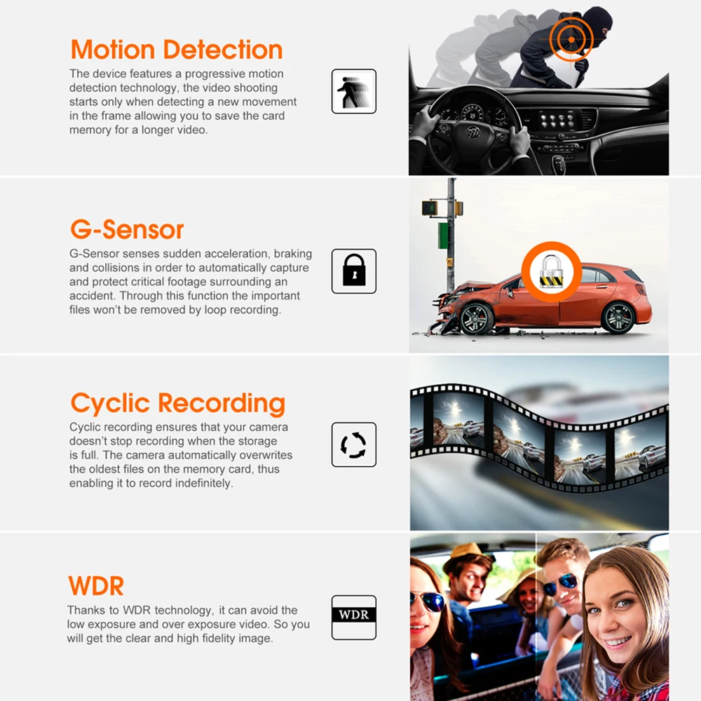 ZEROGOGO Mini 0906 Автомобильный видеорегистратор с двумя объективами камера GPS