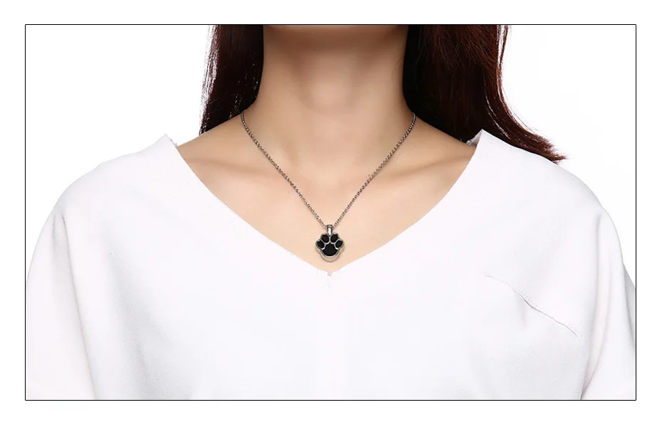 Meaeguet Dog Claws Ash Necklace Cremation Urn Necklace & Pendants For Women Memorials Jewelry Pet Casket Can be Open (6)